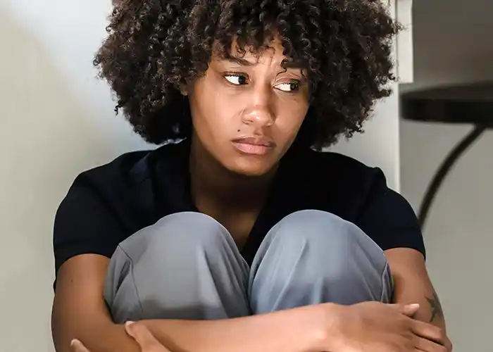 African American Man Suffering from Trauma