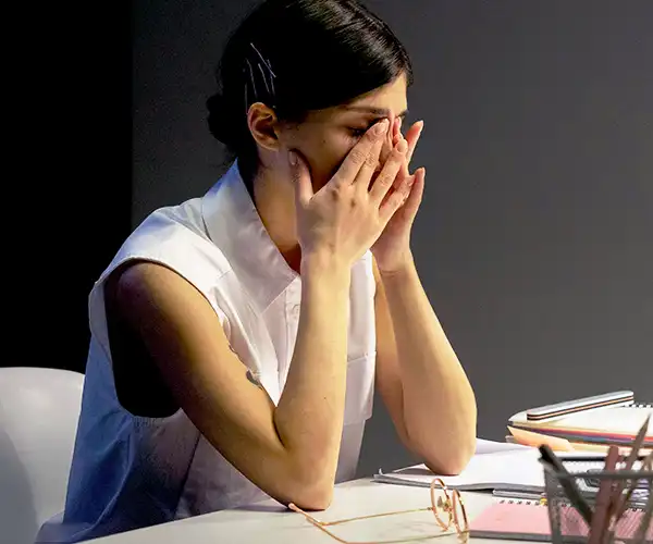 Young woman with Anxiety